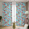 Cute Christmas Elements Pattern Print Blackout Pencil Pleat Curtains