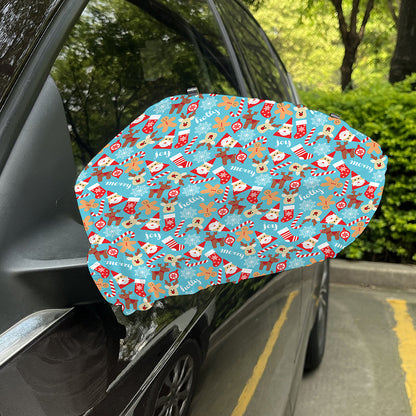 Cute Christmas Elements Pattern Print Car Side Mirror Covers
