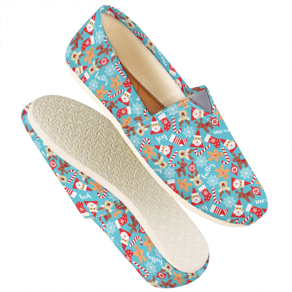 Cute Christmas Elements Pattern Print Casual Shoes