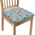 Cute Christmas Elements Pattern Print Chair Cushion Cover