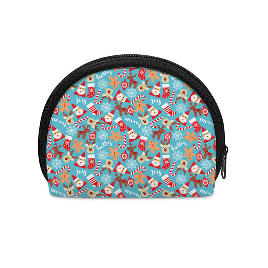 Cute Christmas Elements Pattern Print Coin Purse