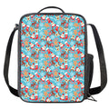 Cute Christmas Elements Pattern Print Crossbody Lunch Bag