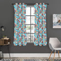Cute Christmas Elements Pattern Print Grommet Curtain Panels