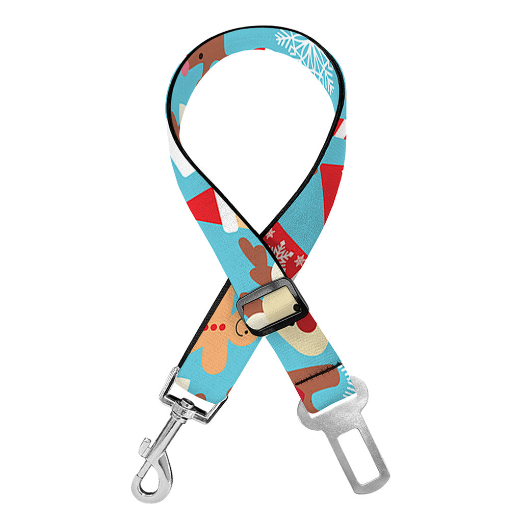 Cute Christmas Elements Pattern Print Dog Seat Belt