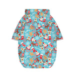 Cute Christmas Elements Pattern Print Dog Zip Up Hoodie