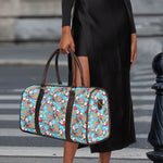 Cute Christmas Elements Pattern Print Duffle Bag