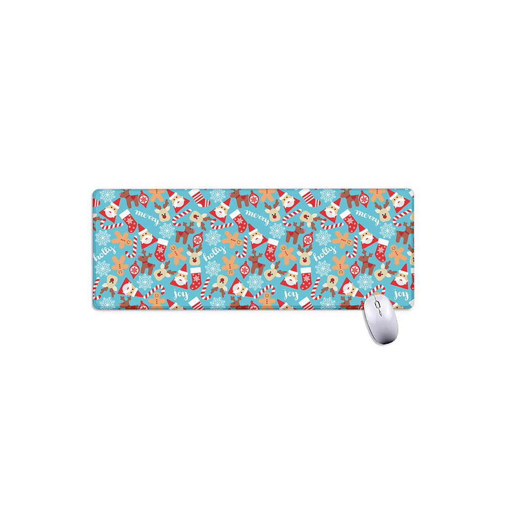 Cute Christmas Elements Pattern Print Extended Mouse Pad