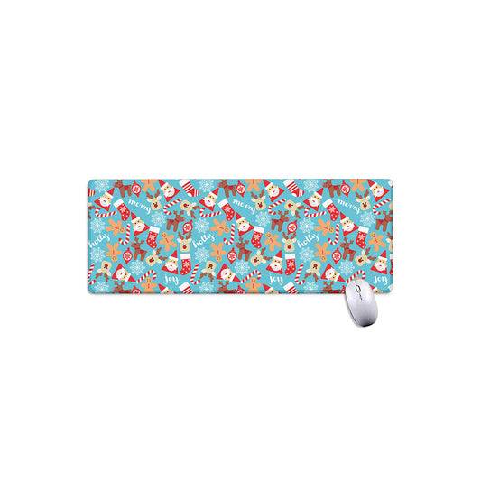 Cute Christmas Elements Pattern Print Extended Mouse Pad