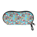Cute Christmas Elements Pattern Print Glasses Case