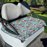 Cute Christmas Elements Pattern Print Golf Cart Seat Cover