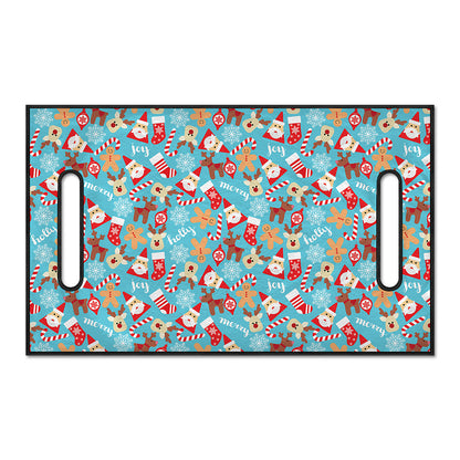 Cute Christmas Elements Pattern Print Golf Cart Seat Cover