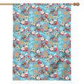 Cute Christmas Elements Pattern Print House Flag