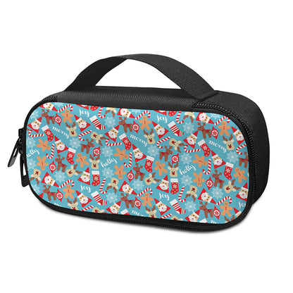 Cute Christmas Elements Pattern Print Insulin Cooler Travel Case