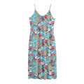 Cute Christmas Elements Pattern Print Jersey Midi Cami Dress
