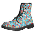 Cute Christmas Elements Pattern Print Lace-Up Boots