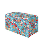 Cute Christmas Elements Pattern Print Leather Tissue Box Cover