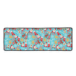 Cute Christmas Elements Pattern Print Long Kitchen Mat