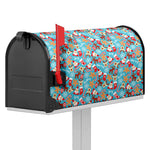 Cute Christmas Elements Pattern Print Mailbox Cover