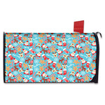 Cute Christmas Elements Pattern Print Mailbox Cover