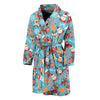 Cute Christmas Elements Pattern Print Men's Bathrobe