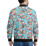 Cute Christmas Elements Pattern Print Men's Bomber Jacket