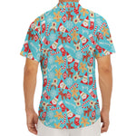 Cute Christmas Elements Pattern Print Men's Deep V-Neck Shirt