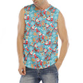 Cute Christmas Elements Pattern Print Men's Fitness Tank Top