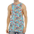 Cute Christmas Elements Pattern Print Men's Muscle Tank Top