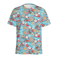 Cute Christmas Elements Pattern Print Men's Athletic T-Shirt