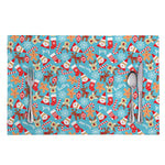 Cute Christmas Elements Pattern Print Placemat