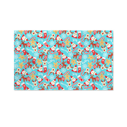 Cute Christmas Elements Pattern Print Polyester Flag