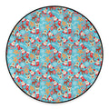 Cute Christmas Elements Pattern Print Round Floor Mat