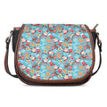Cute Christmas Elements Pattern Print Saddle Bag