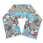 Cute Christmas Elements Pattern Print Scarf