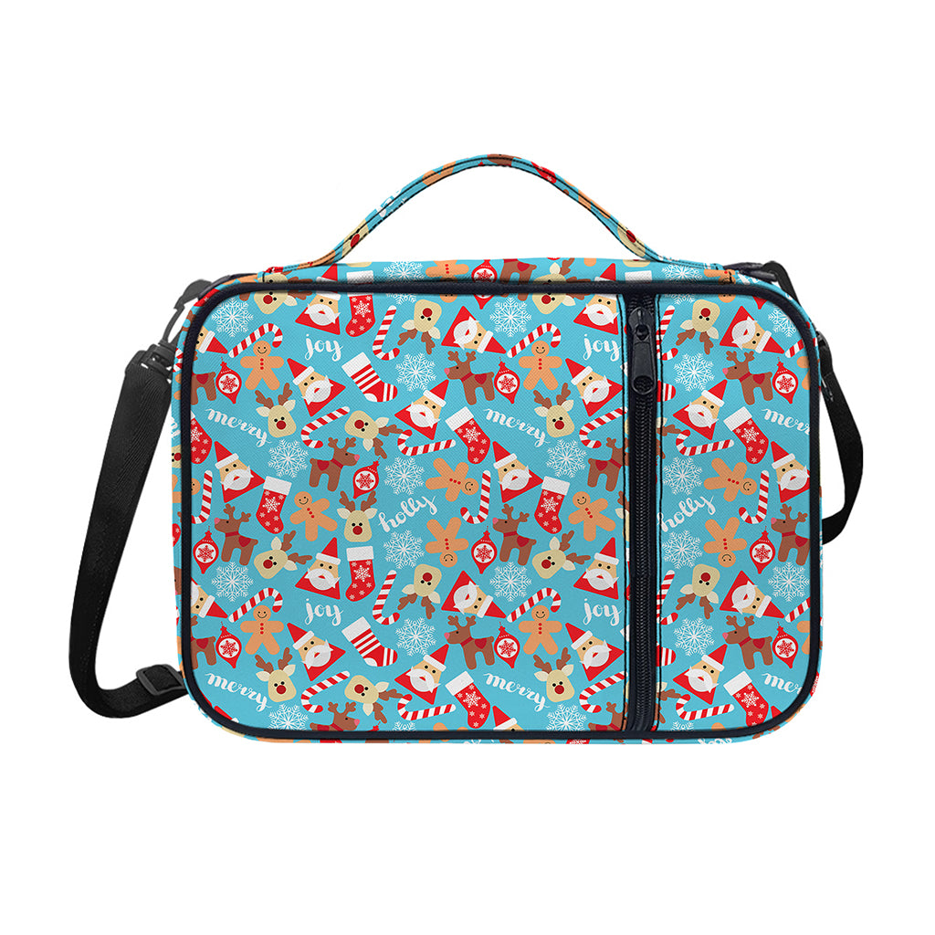 Cute Christmas Elements Pattern Print Shoulder Strap Bible Bag