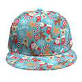 Cute Christmas Elements Pattern Print Snapback Cap