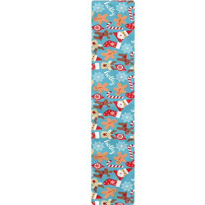 Cute Christmas Elements Pattern Print Table Runner