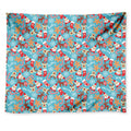 Cute Christmas Elements Pattern Print Tapestry