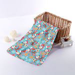 Cute Christmas Elements Pattern Print Towel