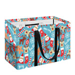Cute Christmas Elements Pattern Print Utility Tote Bag