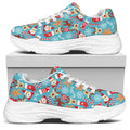 Cute Christmas Elements Pattern Print White Chunky Shoes