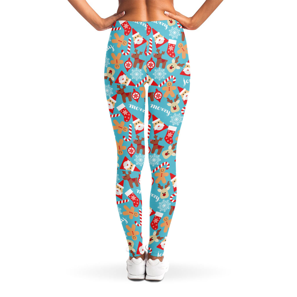 Cute Christmas Elements Pattern Print Women's Leggings