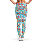 Cute Christmas Elements Pattern Print Women's Leggings