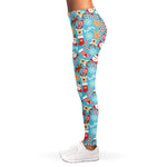 Cute Christmas Elements Pattern Print Women's Leggings