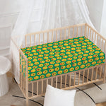 Cute Christmas Emoji Pattern Print Baby Crib Sheet