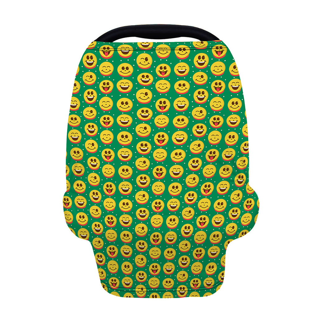 Cute Christmas Emoji Pattern Print Baby Seat Cover