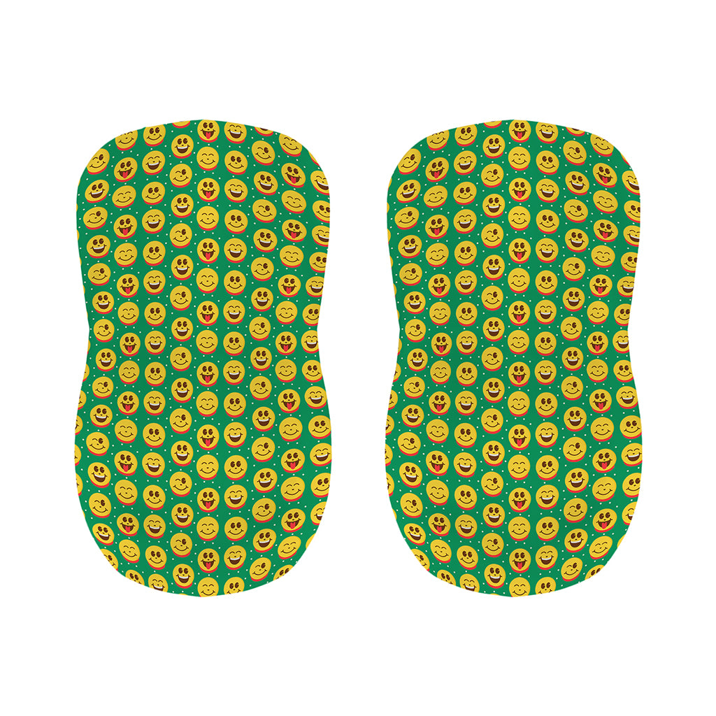 Cute Christmas Emoji Pattern Print Bar Stool Covers