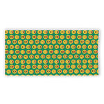 Cute Christmas Emoji Pattern Print Beach Towel