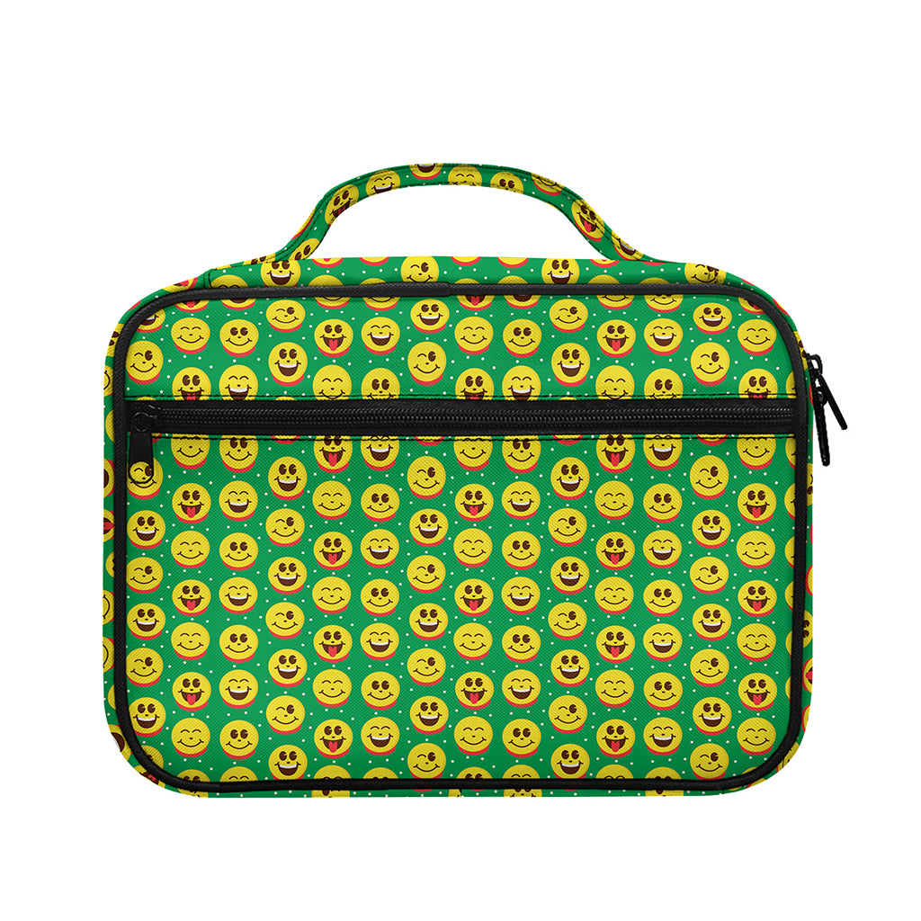 Cute Christmas Emoji Pattern Print Briefcase Bible Bag