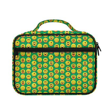Cute Christmas Emoji Pattern Print Briefcase Bible Bag